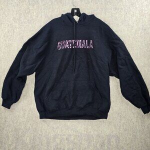Gildan Men’s Hoodie Black "Guatemala" Graphic 2XL Cotton/Polyester Pullover